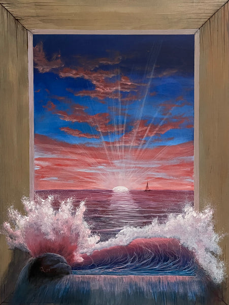 John Kenward Original Painting “Splashed III” - 18” x 24”