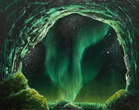 John Kenward Original Painting “Aurora XXXII” -  8” x 10”