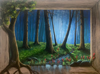 John Kenward Original Painting “Enchanted Woods” - 18” x 24”