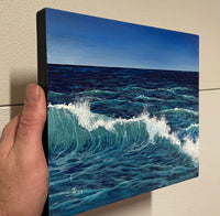 John Kenward Original Painting “Ocean Wave IV” -  8” x 10”