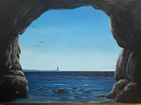 John Kenward Original Painting “Hideout by the Sea” - 11” x 14”