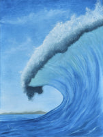 John Kenward Original Painting “The wave” 9" x 12"