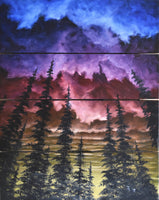 John Kenward Original Painting on a Barn Board Panel “The Colour of Dusk IV” 18" x 24"
