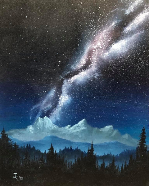 John Kenward Original Painting “Galaxy VI - ” 8" x 10"