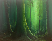 John Kenward Original Painting “Forest Glow” - 11” x 14”