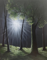 John Kenward Original Painting “Forest Radiance III ” 11” x 14”