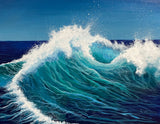 John Kenward Original Painting “Ocean Wave” - 11” x 14”