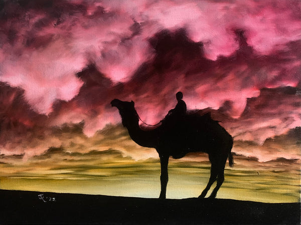 John Kenward Original Painting “Desert Calm” - 12” x 16”