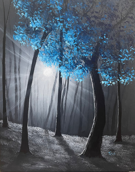 John Kenward Original Painting “Forest Radiance VII” - 11” x 14”