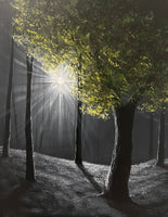 John Kenward Original Painting “Forest Radiance XI” - 11” x 14”