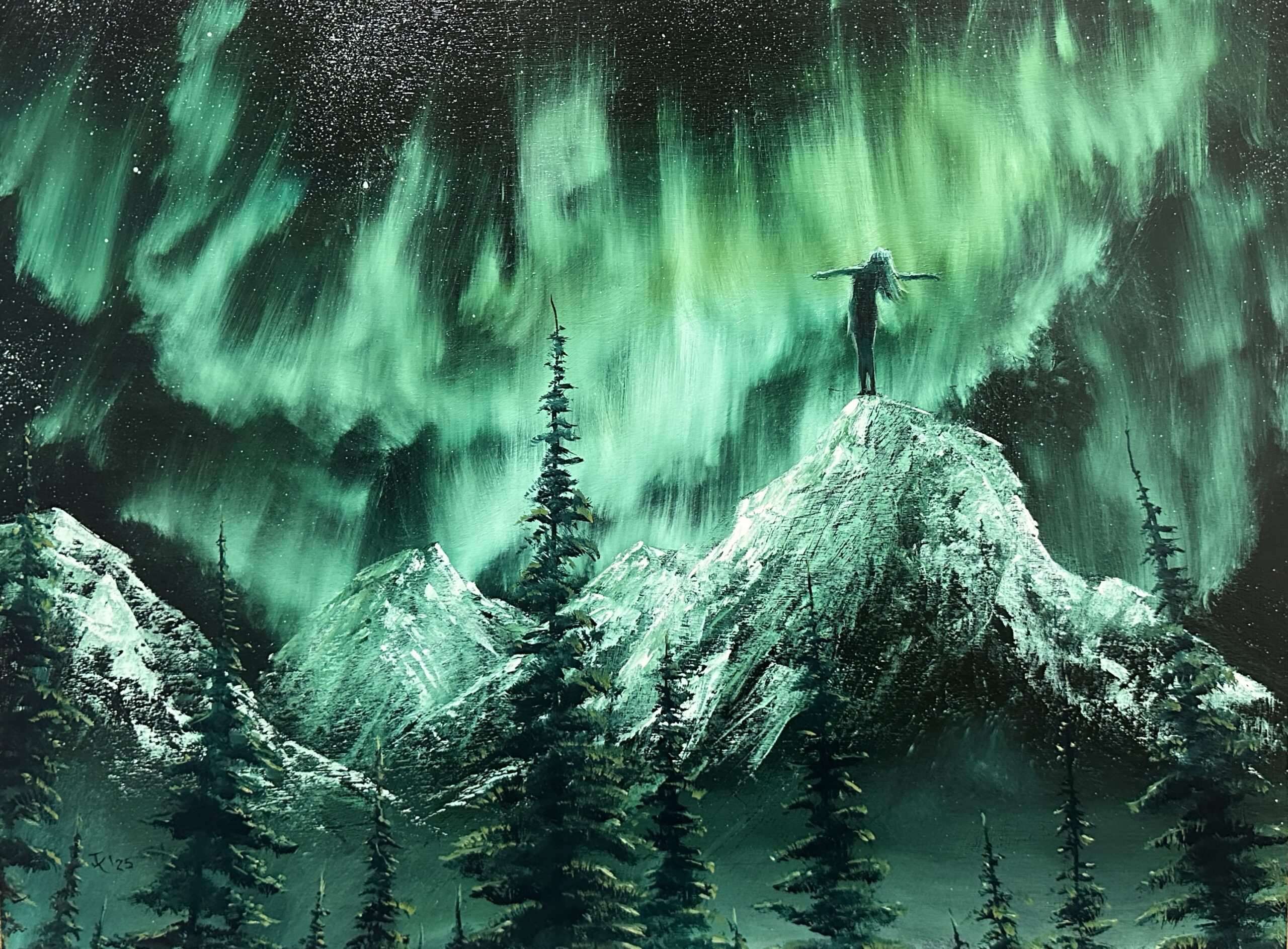 John Kenward Original Painting “Aurora XXXV” – 8” x 10” – John