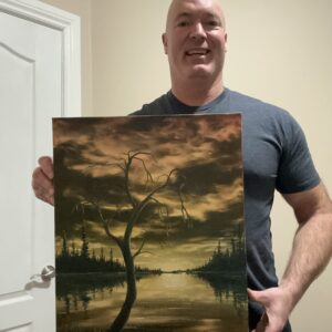 John Kenward Original Painting - “Golden Memories” - 16” x 20”