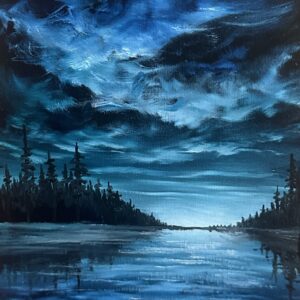 John Kenward Original Painting - “Blue Horizon II” - 5” x 7”