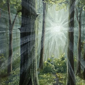 John Kenward Original Painting “Sunlight” 4” x 6”